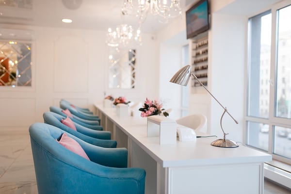 nail salon empy blue chairs_shutterstock_1431099449_lowres